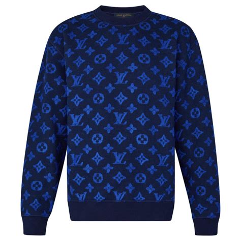 louis vuitton pulli blau|Louis Vuitton sweatshirt.